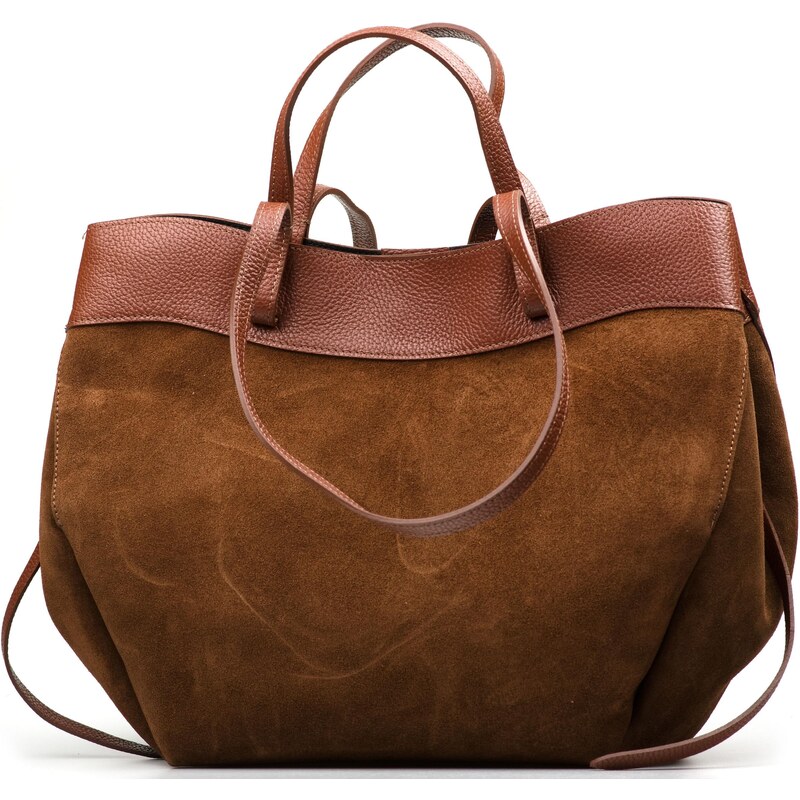 Blaire Kožená kabelka Ester koňakovo hnedá 66805792