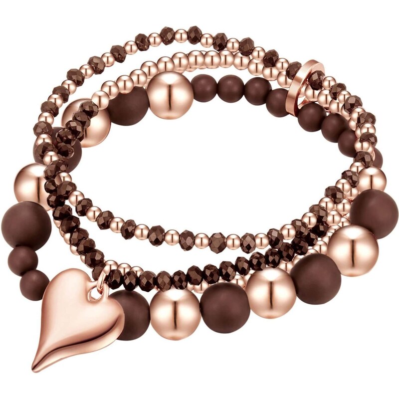 Lulu & Jane Náramok hnedá / ružové zlato 66807589