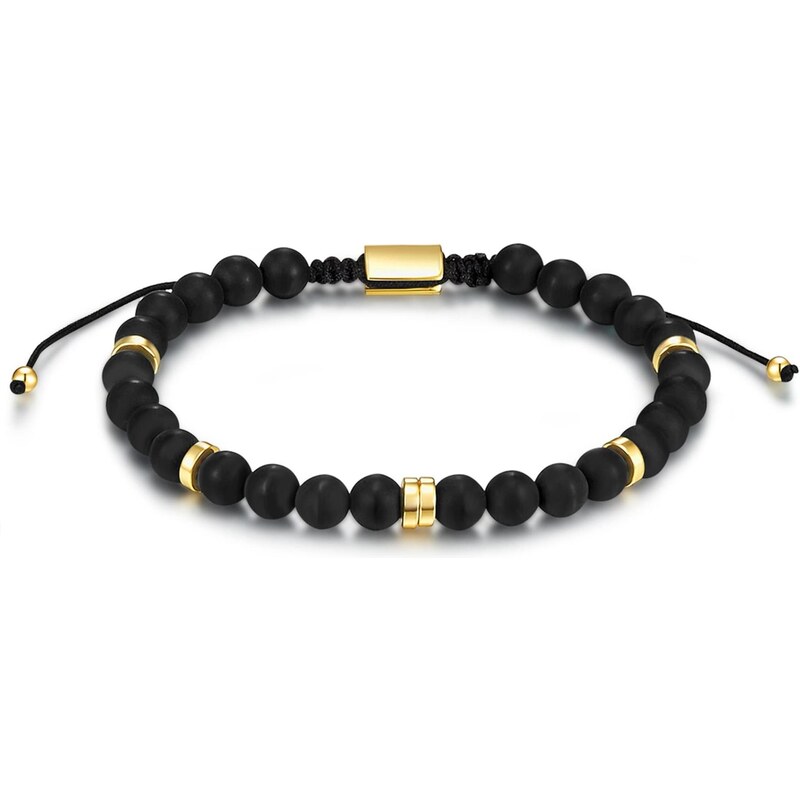 Männerglanz Náramok zlatá / čierna 66807719