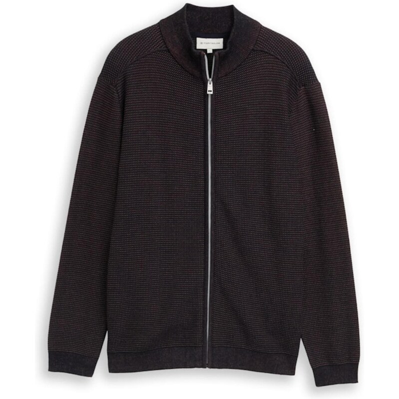 TOM TAILOR Kardigán námornícka modrá / svetlohnedá 66807841