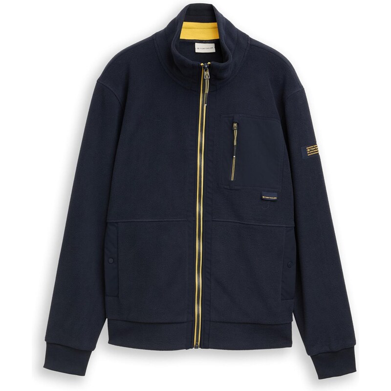 TOM TAILOR Flisová bunda tmavomodrá 66807861