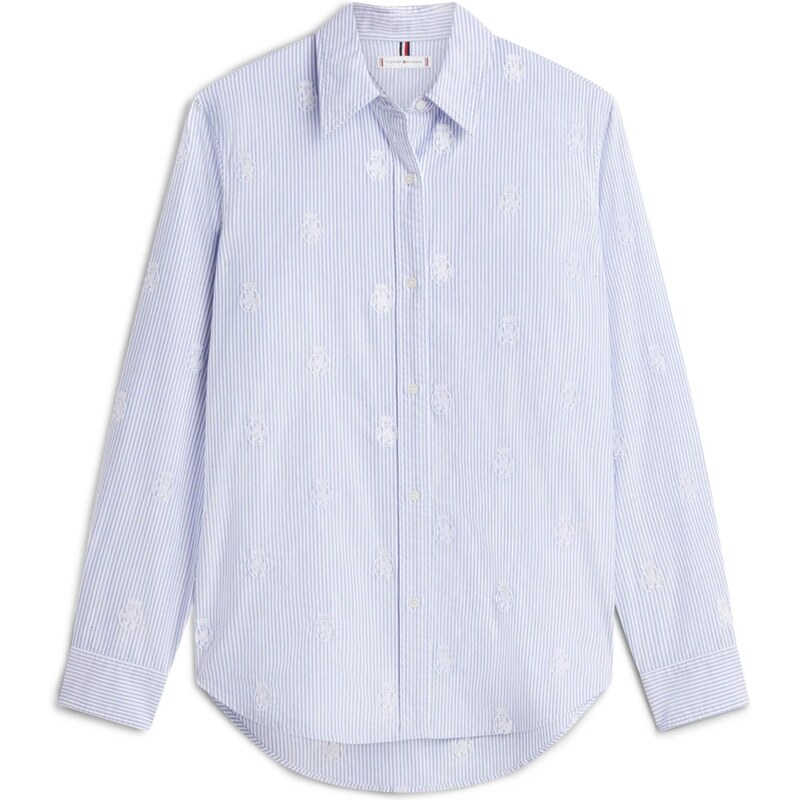 TOMMY HILFIGER Blúzka svetlomodrá / biela 66809126