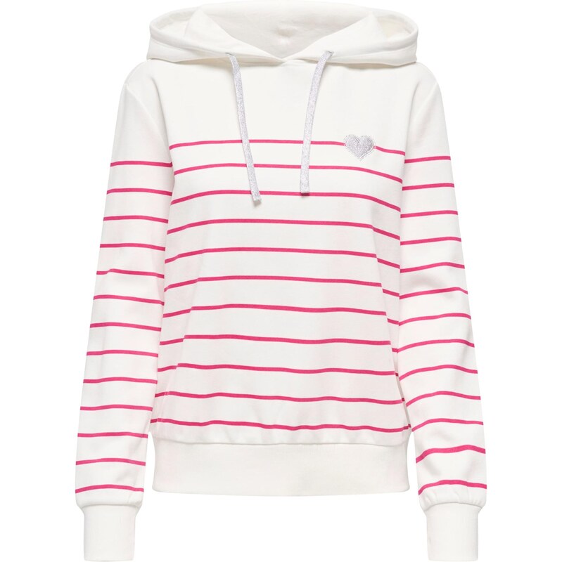 ONLY Mikina ONLADELLE ružová / strieborná / biela 66809132