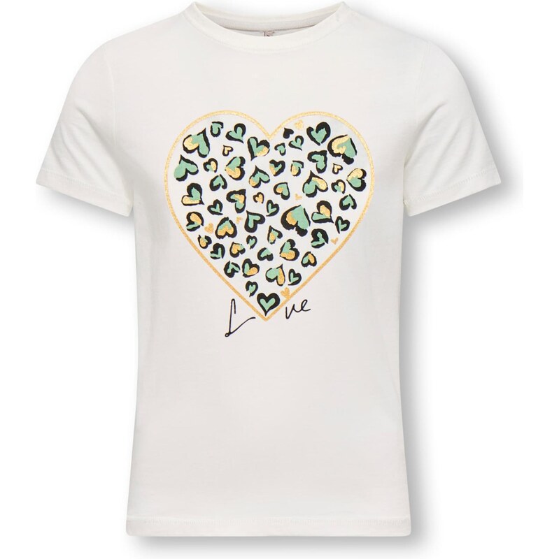 ONLY GIRLS Tričko KOGLany-Nina zlatá / pastelovo zelená / čierna / 66809184