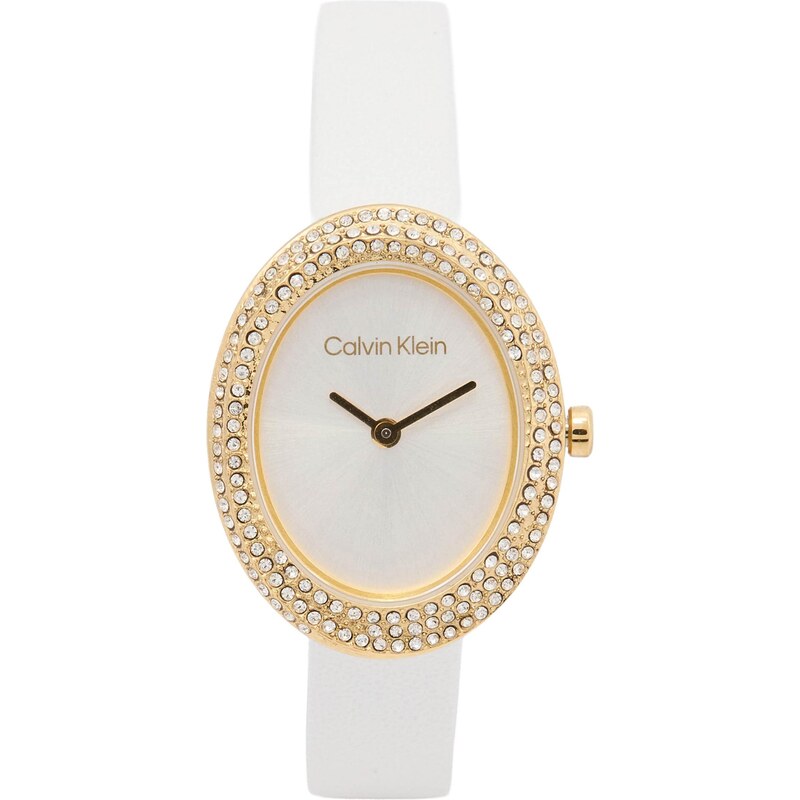 Calvin Klein Analógové hodinky zlatá / biela 66809242