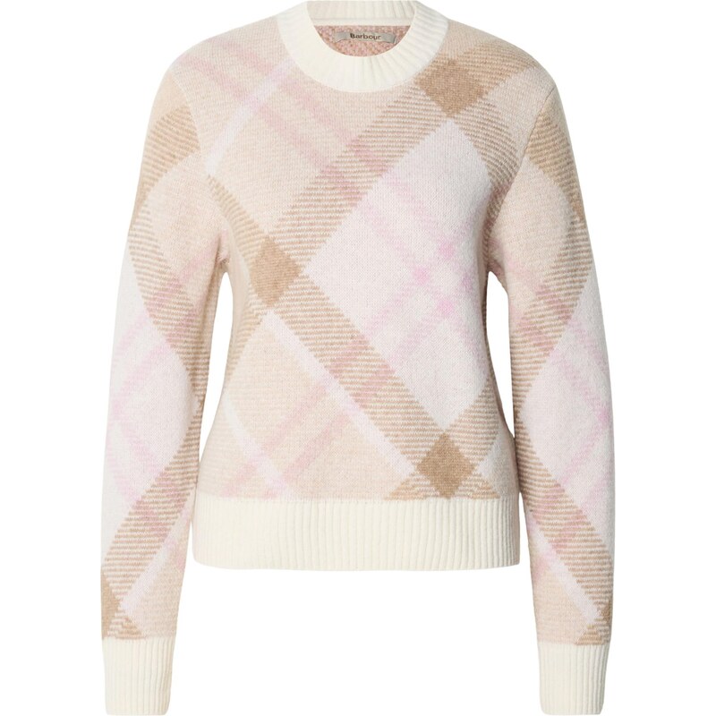 Barbour Sveter Sara krémová / nebielená / mokka / ružová 66809255