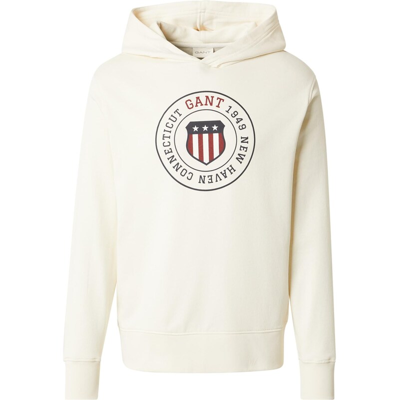 GANT Mikina svetlobéžová / námornícka modrá / červená / biela 66809271