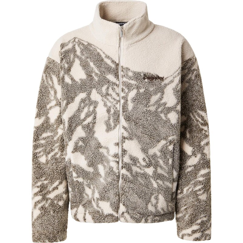 Pegador Flisová bunda Dinan krémová / tmavobéžová 66809301