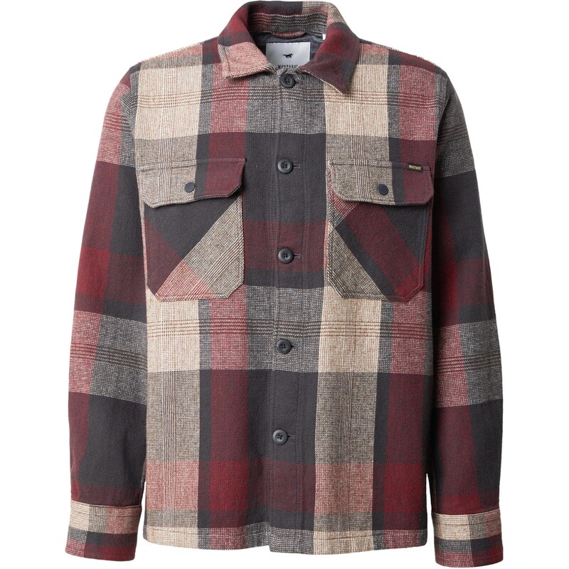 MUSTANG Košeľa STYLE DAYTON svetlohnedá / červená / čierna 66809313