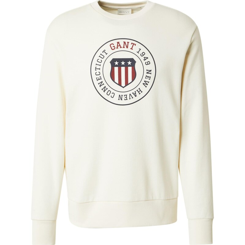 GANT Mikina krémová / námornícka modrá / rubínová 66809328