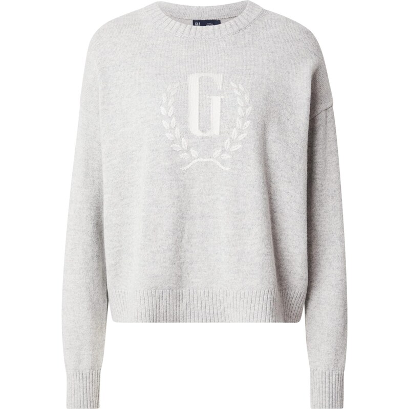 GAP Sveter sivá melírovaná / biela 66809412