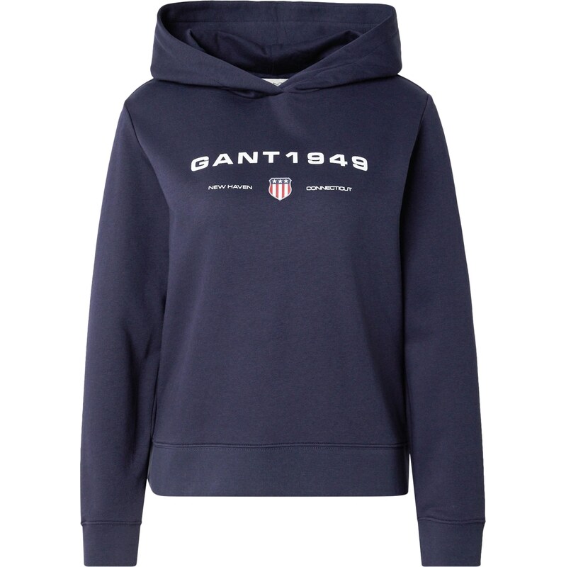 GANT Mikina námornícka modrá / ohnivo červená / biela 66809396
