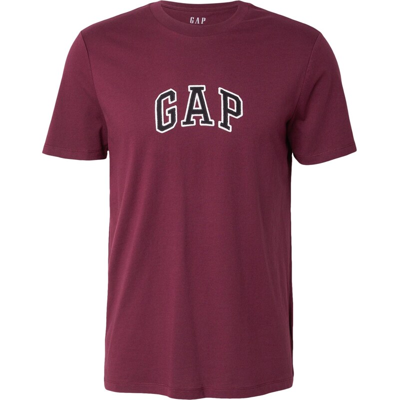 GAP Tričko vínovo červená / čierna / biela 66809439