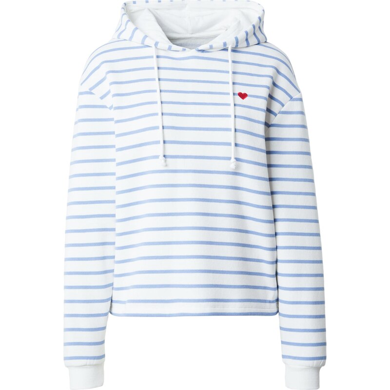 PIECES Mikina PCCHILLI opálová / biela 66809468