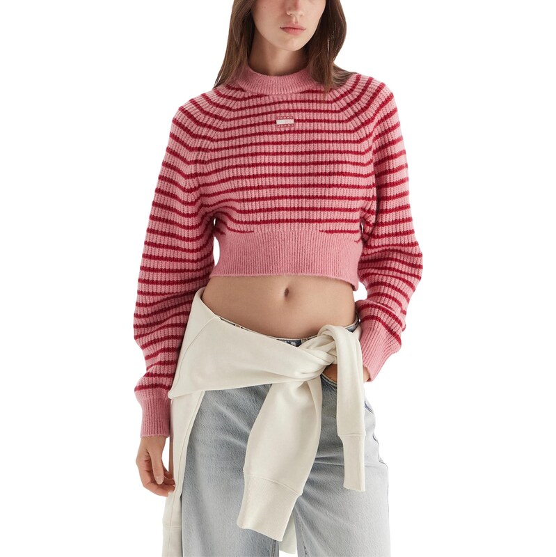 Tommy Hilfiger Jeans Tommy Hilfiger pruhovaný crop sveter 66808508