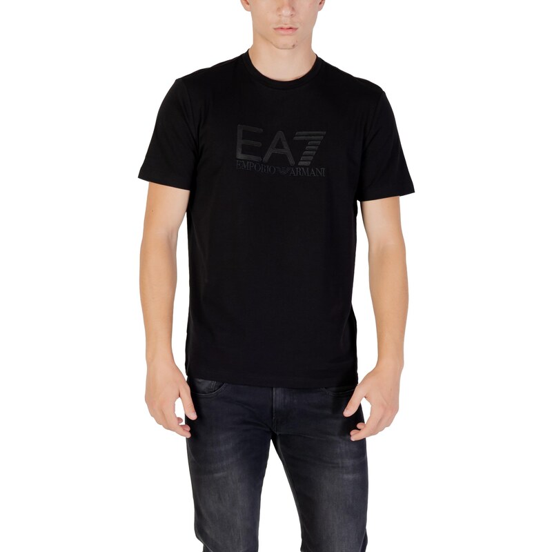 Čierne tričko EA7 s krátkym rukávom 66806195