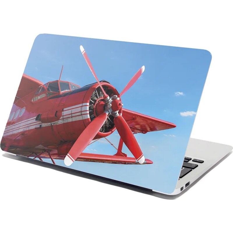 Sablio Samolepka na notebook Červené lietadlo 65112493