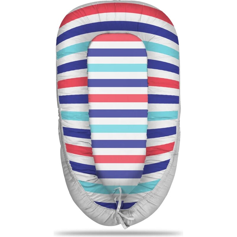 Sablio Hniezdočko pre bábätko Farebné veselé pruhy 65114099