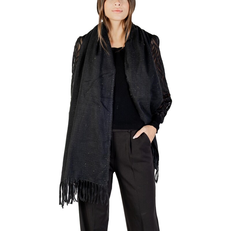 Only Čierny šál s strapcami 66808367