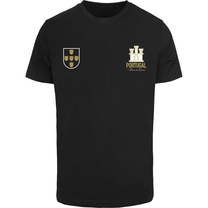 Mister Tee Tričko Portugal žltá / čierna / biela 68430135