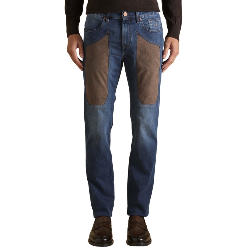 Jeans Jeckerson s koženými detailmi 66813993