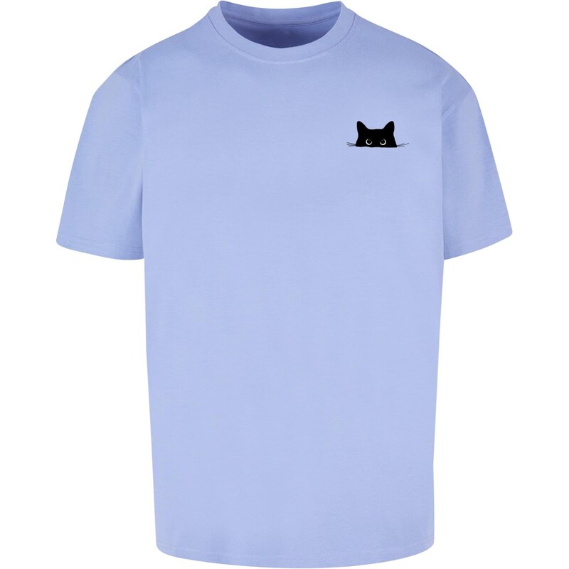 Merchcode Tričko Halloween - Cat svetlomodrá / čierna 66976522