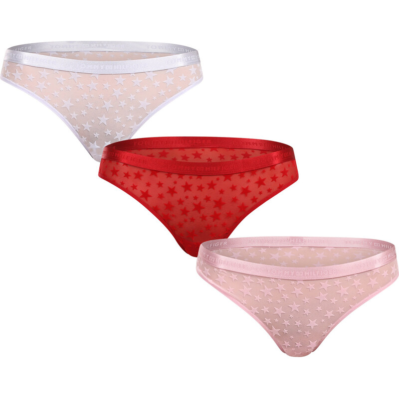 3PACK dámske tangá Tommy Hilfiger viacfarebné (UW0UW06135 0WK) 66818473