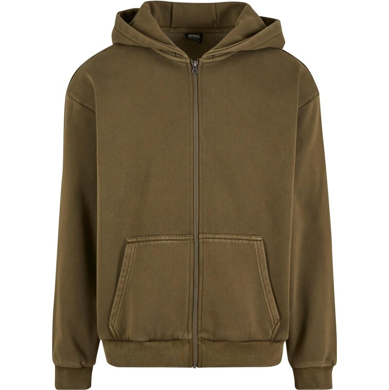 Urban Classics Tepláková bunda hnedá 66886557