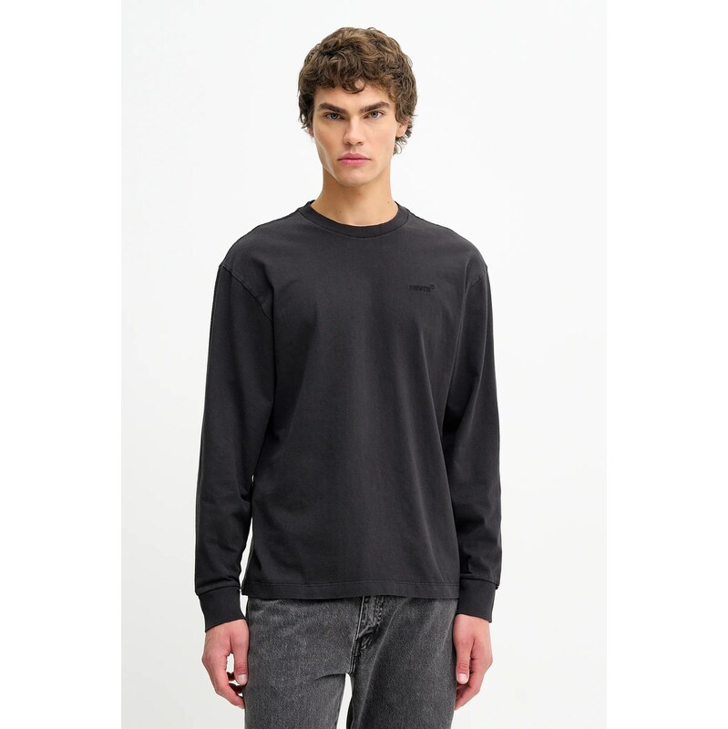 Bavlnené tričko s dlhým rukávom Levis 66816121