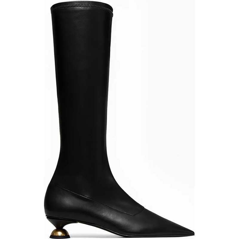 Vysoké čižmy Vanda Novak ILARY DEEP BLACK 66816588