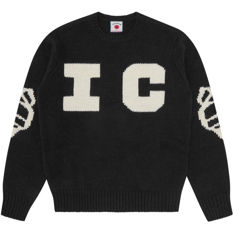 ICECREAM Running Dog Knitted Crewneck - Pánske - Mikina ICECREAM - 66814837