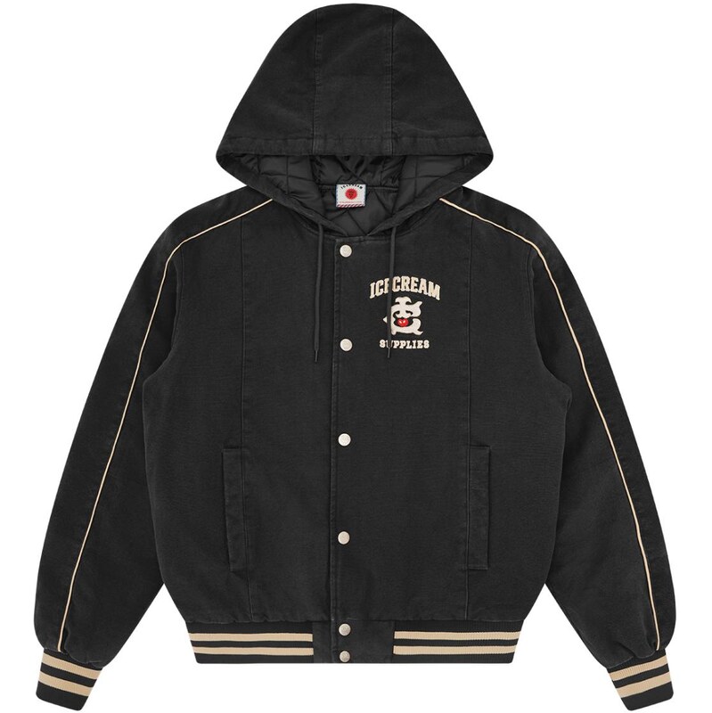 ICECREAM Hooded Work Jacket - Pánske - Bunda ICECREAM - Čierne - 66814852