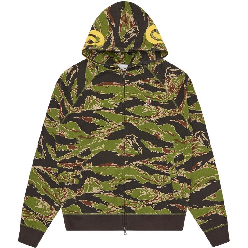 ICECREAM Smiley Tiger Stripe Full Zip-Trough Hoodie - Pánske - Mikina 66814854