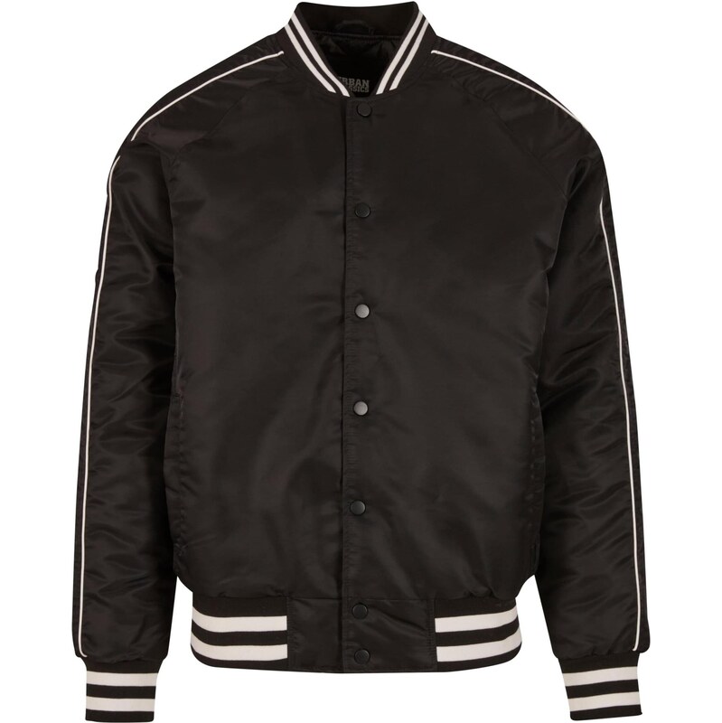 Urban Classics Prechodná bunda Racer čierna / prírodná biela 67730076