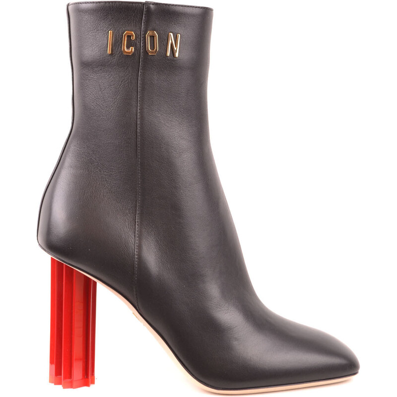 Členkové čižmy Dsquared2 na podpätku 66808633