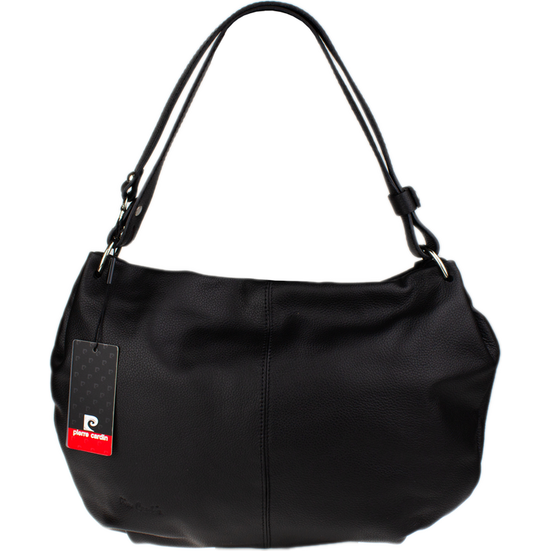 Čierna kožená talianska kabelka Pierre Cardin 5337 Nero NovaKabelka.sk 66818458