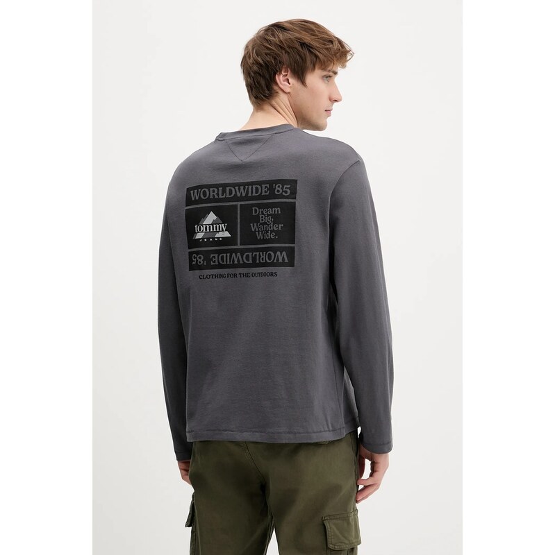 Bavlnené tričko s dlhým rukávom Tommy Jeans 66817330