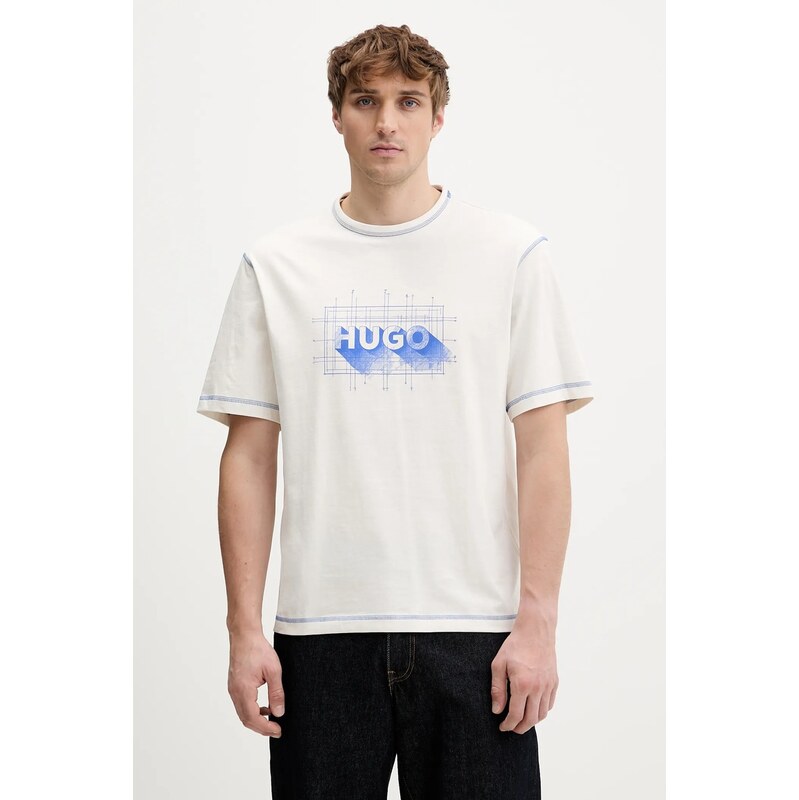 Bavlnené tričko Hugo Blue Nothal 66817323