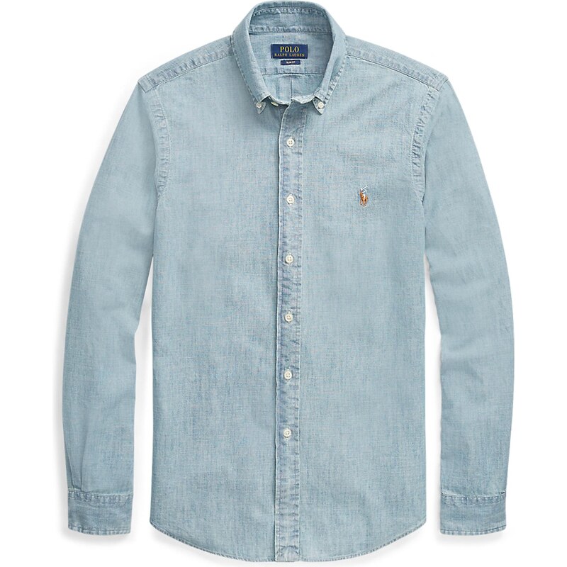 Polo Ralph Lauren Košeľa svetlomodrá / karamelová / biela 15136160