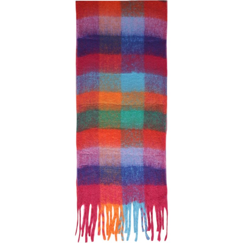 Pieces Farebný károvaný šál 66818921