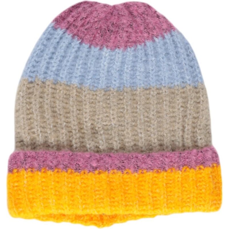 Pieces Farebná pletená čiapka 66818949
