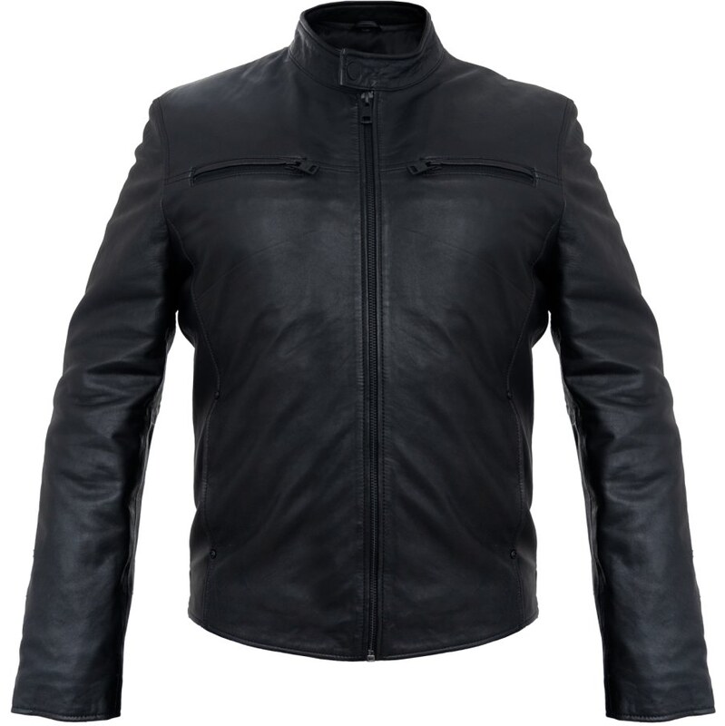 DNR Pánska kožená bunda DNR 52360.4 čierna 66818639