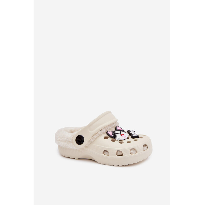 Boto Detské šľapky s kožušinou a odnímateľným remienkom 66843970