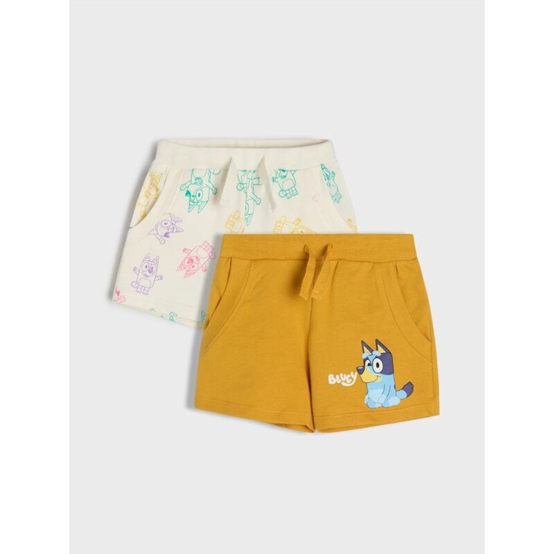 Sinsay - Súprava 2 šortiek Bluey - horčicová 67192734