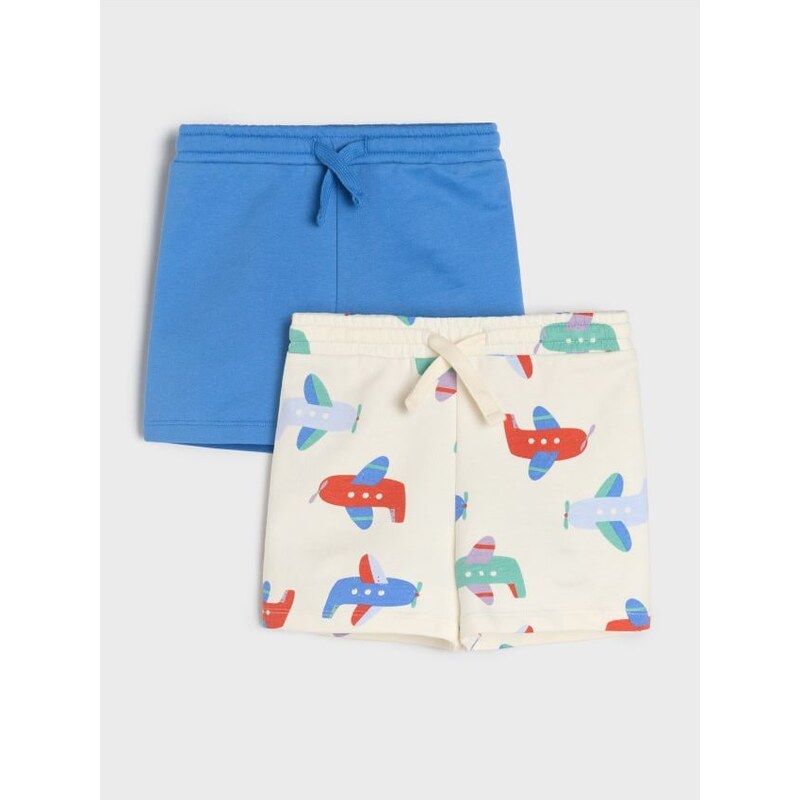 Sinsay - Súprava 2 šortiek - krémová 67559262