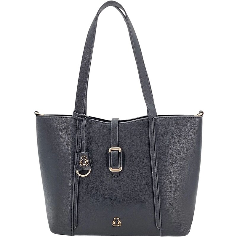 Moderná dámska nákupná taška čierna ZCA5B 66821015