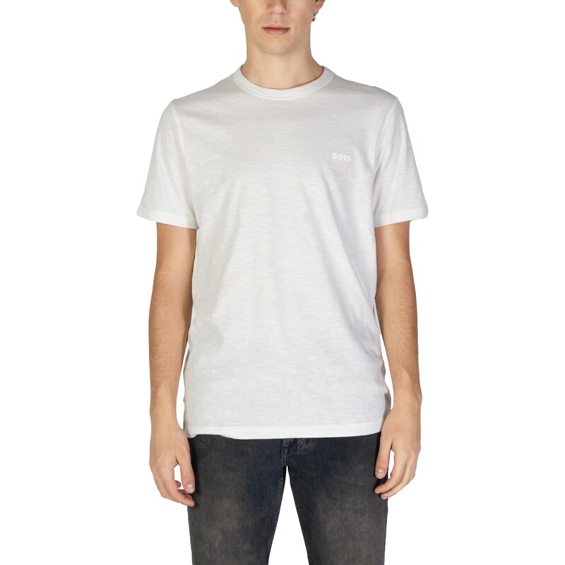 Biele pánske tričko Boss 66822456