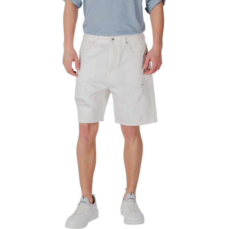 Biele rifľové bermudy Gianni Lupo 66825285