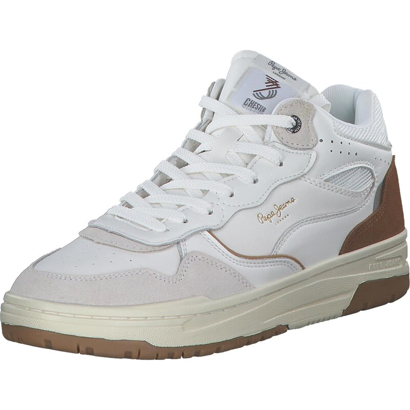 Pepe Jeans Členkové tenisky Chester Evolution tmelová / koňaková / 66834064