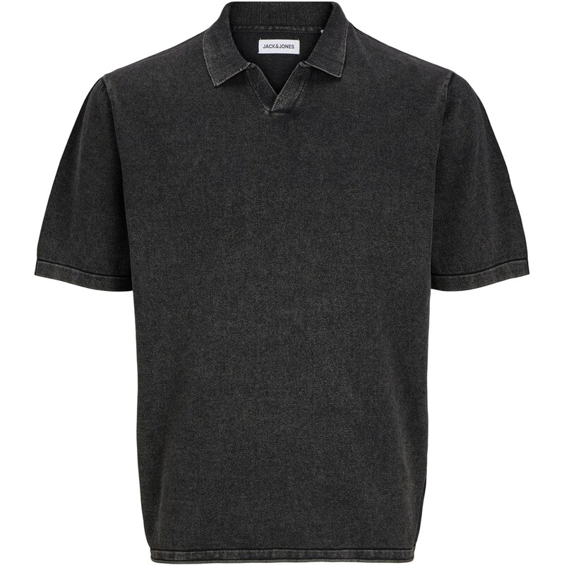 JACK & JONES Sveter JJELEO čierna melírovaná 66834132